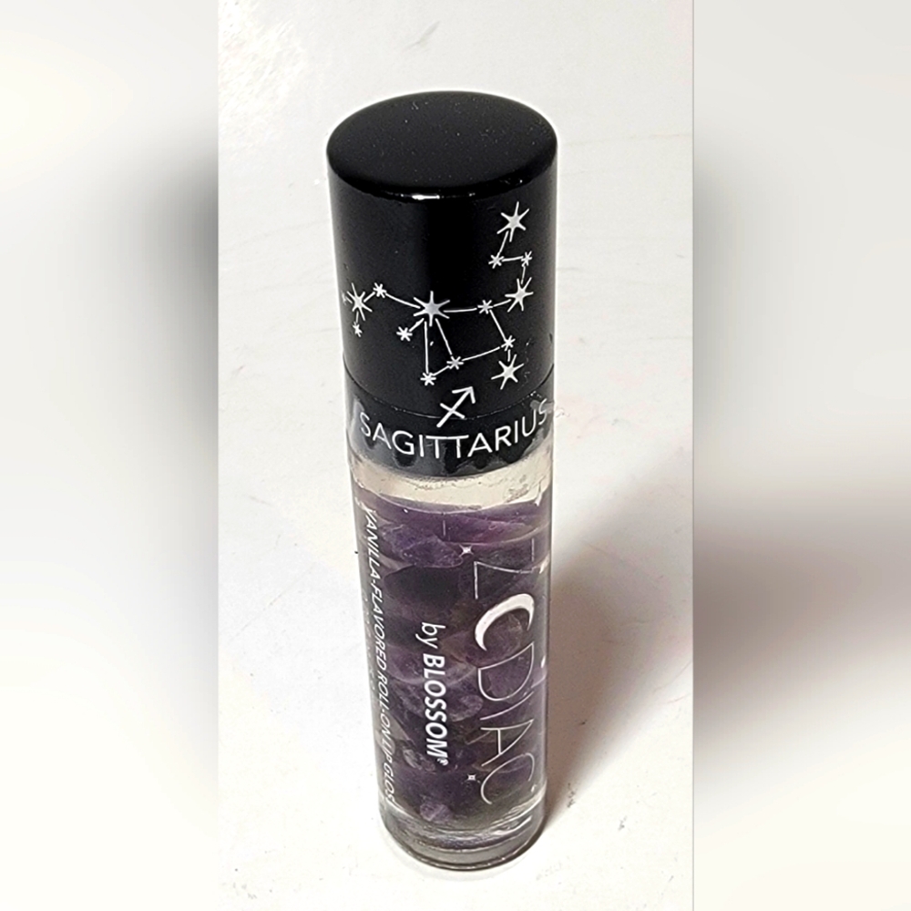 Zodiac Sagittarius Vanilla Flavored Lip Gloss - Purple Amethyst